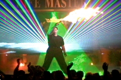 Tony Robbins with lasers and effects by TLC