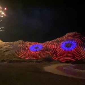 2020 TLC Creative Projection Mapped Mountain Show Playa Event