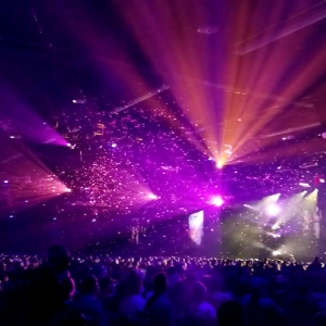 TLC Creative created a sky full of custom confetti launched from 43 confetti blowers