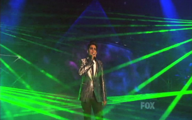 TLC Creative laser effects for ADAM LAMBERT on American Idol