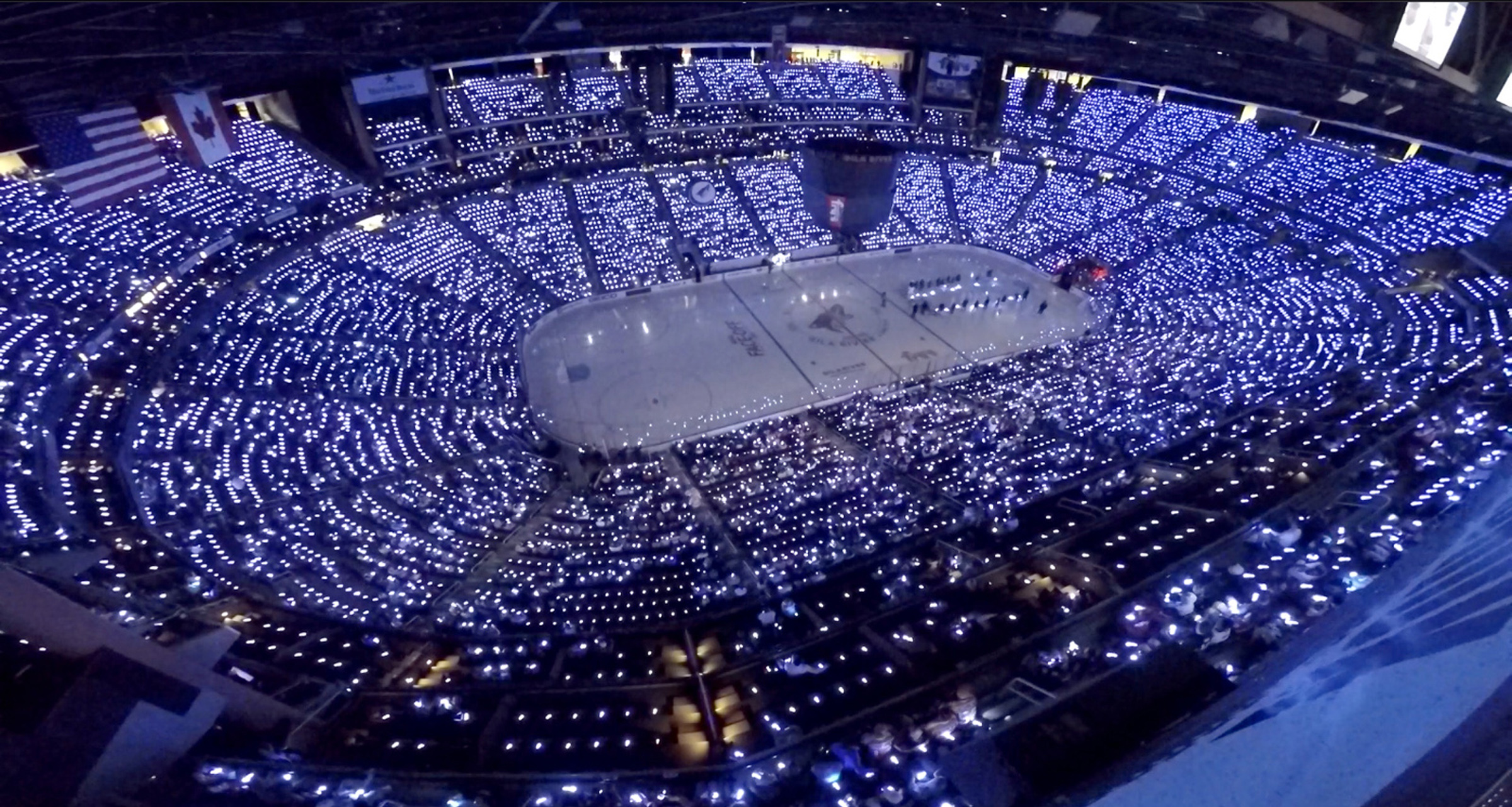 Light up wristbands at Arizona Coyotes stadium